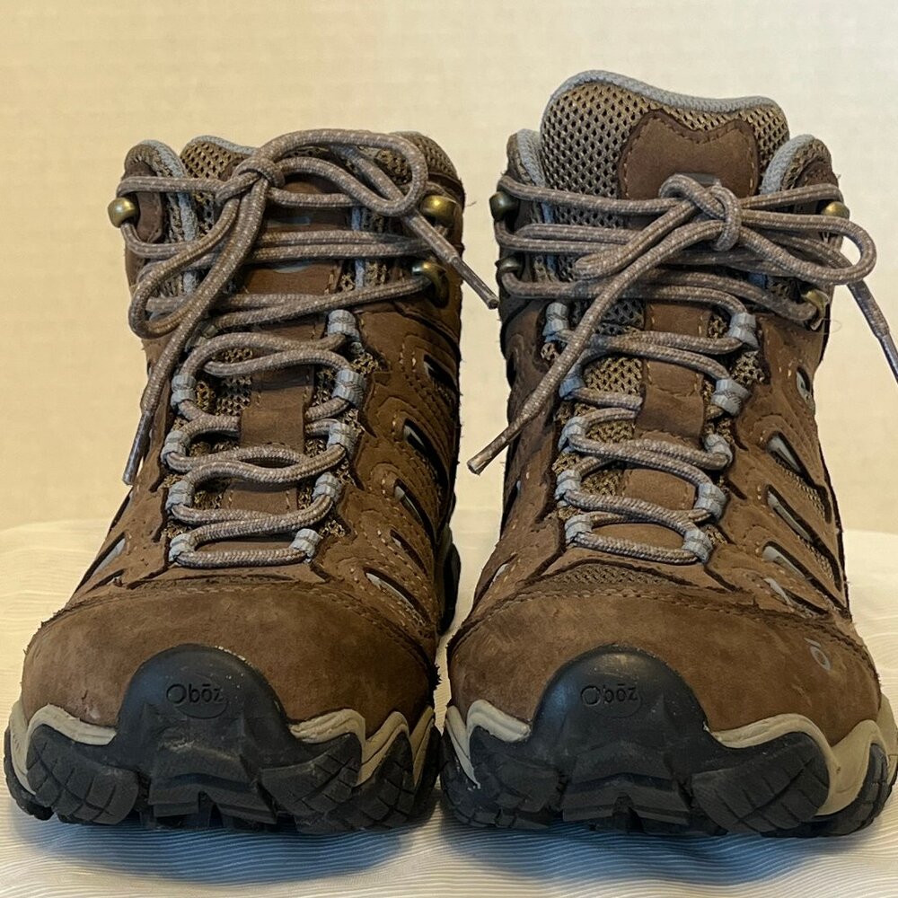 Oboz Sawtooth II Womens' Brown Mid B-Dry Waterproof Hiking Boots - Picture 2 of 14